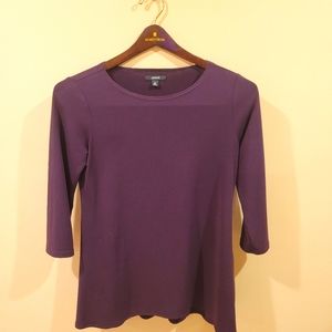 alfani plum top ~ petite